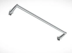 Porte Serviette Mural Droit - Chromé 6 Porte Serviette Mural Droit - Chromé -Sèche-Serviettes barre porte serviette cintree chrome 2