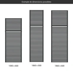 Sèche-serviette Chauffage Central Noir - Raccordement Au Centre - City/ZXN 7 Sèche-serviette Chauffage Central Noir - Raccordement Au Centre - City/ZXN -Sèche-Serviettes gamme grand seche serviettes city noir