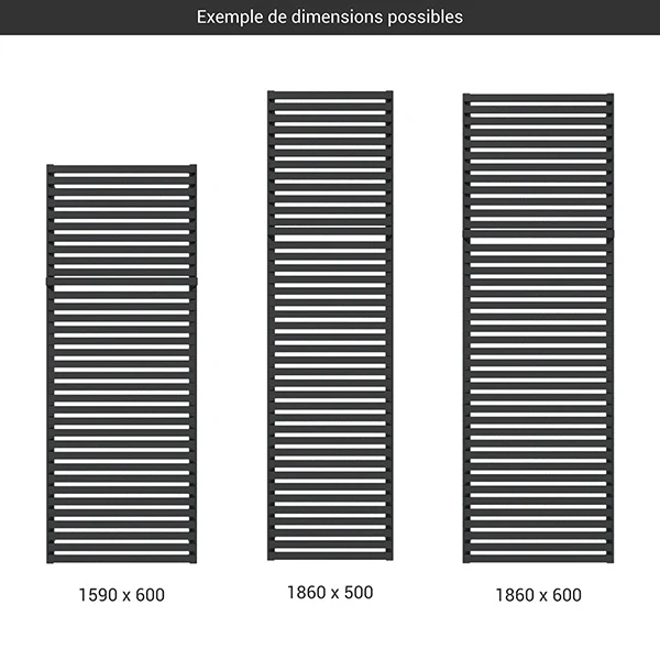 Sèche-serviette Chauffage Central Noir - Raccordement Au Centre - City/ZXN 4 Sèche-serviette Chauffage Central Noir - Raccordement Au Centre - City/ZXN – Image 2