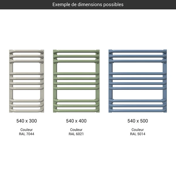 Petit Sèche-serviette Mixte - Couleur Au Choix - Raccordement Aux Extrémités - Alex/V2 4 Petit Sèche-serviette Mixte - Couleur Au Choix - Raccordement Aux Extrémités - Alex/V2 – Image 2