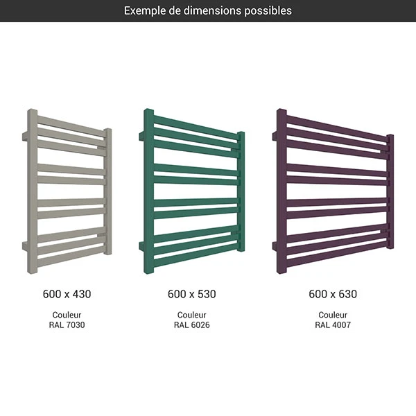 Petit Sèche-serviette électrique - Raccordement à Droite - Marlin/E8 4 Petit Sèche-serviette électrique - Raccordement à Droite - Marlin/E8 – Image 2