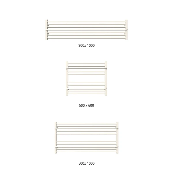 Sèche-serviette Horizontal Blanc - Chauffage Central - Raccordement Aux Extrémités - Lima/SXB 4 Sèche-serviette Horizontal Blanc - Chauffage Central - Raccordement Aux Extrémités - Lima/SXB – Image 2