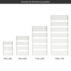 Sèche-serviette électrique Blanc - Raccordement à Droite - Alex/E8B -Sèche-Serviettes gamme seche serviettes alex blanc 2
