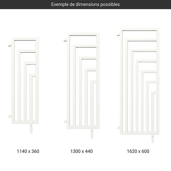 Sèche-serviette Chauffage Central - Blanc - Angus DW/ZXB 4 Sèche-serviette Chauffage Central - Blanc - Angus DW/ZXB – Image 2