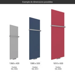 Panneau Sèche-serviette Mixte - Couleur Au Choix - Case/Z8 -Sèche-Serviettes gamme seche serviettes case slim couleur 1