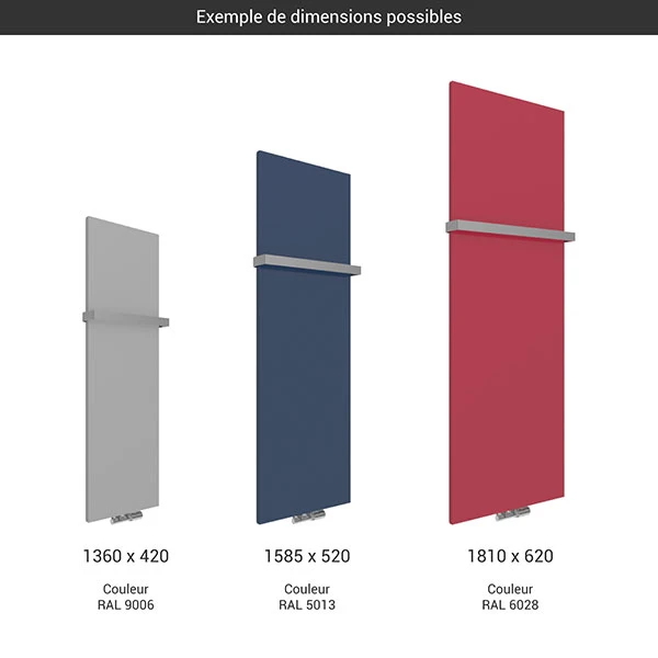 Sèche-serviette Panneau En Métal - électrique - Raccordement à Droite - Case Slim/E8 4 Sèche-serviette Panneau En Métal - électrique - Raccordement à Droite - Case Slim/E8 – Image 2