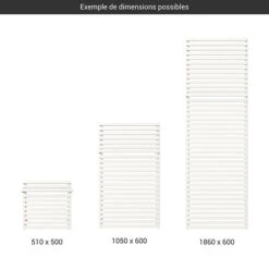 Sèche-serviette électrique Blanc - Raccordement à Droite - City/E8B -Sèche-Serviettes gamme seche serviettes city blanc 1
