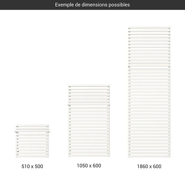 Sèche-serviette Chauffage Central - Blanc - Raccordement Au Centre - City/ZXB 4 Sèche-serviette Chauffage Central - Blanc - Raccordement Au Centre - City/ZXB – Image 2