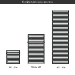 Sèche-serviette Chauffage Central - Noir Mat - Raccordement Au Centre - City/ZXN -Sèche-Serviettes gamme seche serviettes city noir 2