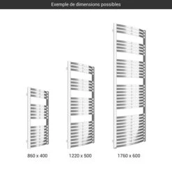 Sèche-serviette Chromé Mixte - Raccordement Au Centre Et à Droite - Dexter/CHZ8 7 Sèche-serviette Chromé Mixte - Raccordement Au Centre Et à Droite - Dexter/CHZ8 -Sèche-Serviettes gamme seche serviettes dexter chrome