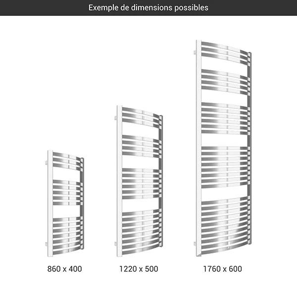 Sèche-serviette Chromé Mixte - Raccordement Au Centre Et à Droite - Dexter/CHZ8 4 Sèche-serviette Chromé Mixte - Raccordement Au Centre Et à Droite - Dexter/CHZ8 – Image 2