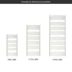 Sèche-serviette électrique Blanc - Raccordement à Droite - Domi/E8B 7 Sèche-serviette électrique Blanc - Raccordement à Droite - Domi/E8B -Sèche-Serviettes gamme seche serviettes domi blanc 1