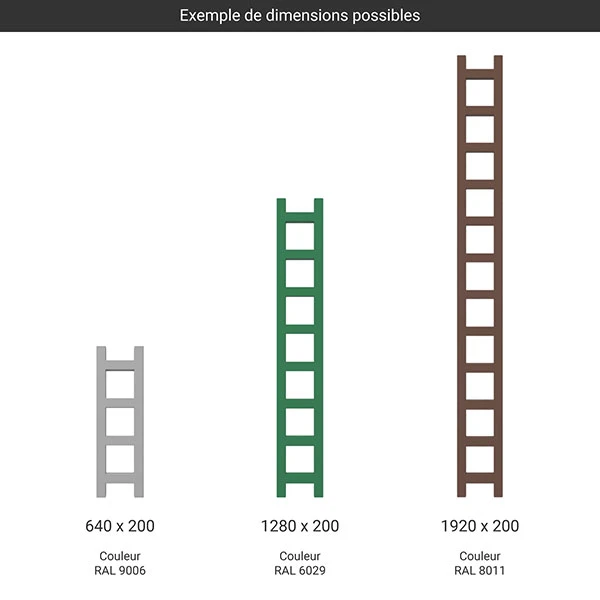 Sèche-serviette étroit - Chauffage Central - Couleur Au Choix - Raccordement Aux Extrémités - Easy/SX 4 Sèche-serviette étroit - Chauffage Central - Couleur Au Choix - Raccordement Aux Extrémités - Easy/SX – Image 2