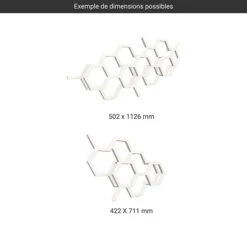 Sèche-serviette Horizontal - Chauffage Central - Couleur Au Choix - Raccordement Au Centre - Hex/ZX -Sèche-Serviettes gamme seche serviettes hex horizontale couleur