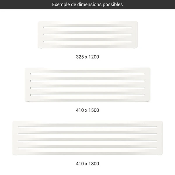 Sèche-serviette Horizontal Blanc - Chauffage Central - Raccordement Aux Extrémités - Aéro/SXB 4 Sèche-serviette Horizontal Blanc - Chauffage Central - Raccordement Aux Extrémités - Aéro/SXB – Image 2
