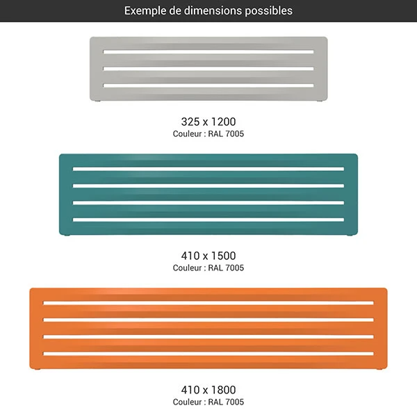 Sèche-serviette Horizontal - Chauffage Central - Couleur Au Choix - Raccordement Aux Extrémités - Aéro/SX 4 Sèche-serviette Horizontal - Chauffage Central - Couleur Au Choix - Raccordement Aux Extrémités - Aéro/SX – Image 2