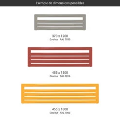 Sèche-serviette Horizontal - Chauffage Central - Couleur Au Choix - Raccordement Aux Extrémités - Aéro HG/SX 6 Sèche-serviette Horizontal - Chauffage Central - Couleur Au Choix - Raccordement Aux Extrémités - Aéro HG/SX -Sèche-Serviettes gamme seche serviettes horizontal aero g couleur