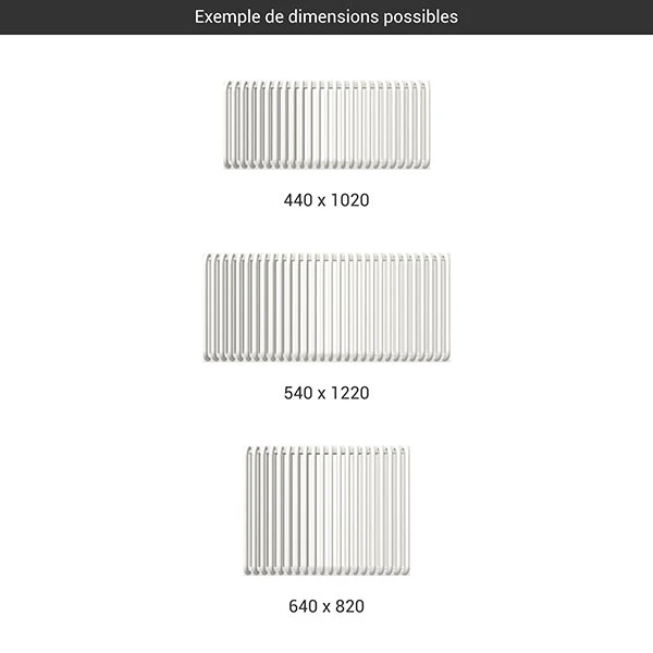 Sèche-serviette Horizontal - Chauffage Central - Blanc - Raccordement à Gauche - Delfin/YLB 4 Sèche-serviette Horizontal - Chauffage Central - Blanc - Raccordement à Gauche - Delfin/YLB – Image 2