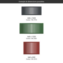 Sèche-serviette Horizontal - Chauffage Central- Couleur Au Choix - Raccordement à Gauche - Delfin/YL -Sèche-Serviettes gamme seche serviettes horizontal delfin couleur