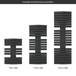 Sèche-serviette Chauffage Central - Noir Mat - Raccordement Au Centre - Irond/ZXN/500 7 Sèche-serviette Chauffage Central - Noir Mat - Raccordement Au Centre - Irond/ZXN/500 -Sèche-Serviettes gamme seche serviettes iron d 500 noir