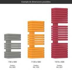 Sèche-serviette Chauffage Central - Couleur Au Choix - Raccordement à Une Extrémité - Iron S/GD/500 7 Sèche-serviette Chauffage Central - Couleur Au Choix - Raccordement à Une Extrémité - Iron S/GD/500 -Sèche-Serviettes gamme seche serviettes iron s 500 couleur 1