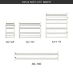 Sèche-serviette Chauffage Central - Blanc - Raccordement Au Centre - Lima/P/ZXB 7 Sèche-serviette Chauffage Central - Blanc - Raccordement Au Centre - Lima/P/ZXB -Sèche-Serviettes gamme seche serviettes lima blanc