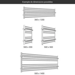 Sèche-Serviettes -Sèche-Serviettes gamme seche serviettes lima h chrome 1