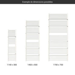 Sèche-serviette Mixte Blanc - Raccordement Au Centre Et à Droite - Lima/G/Z8B -Sèche-Serviettes gamme seche serviettes lima haut blanc