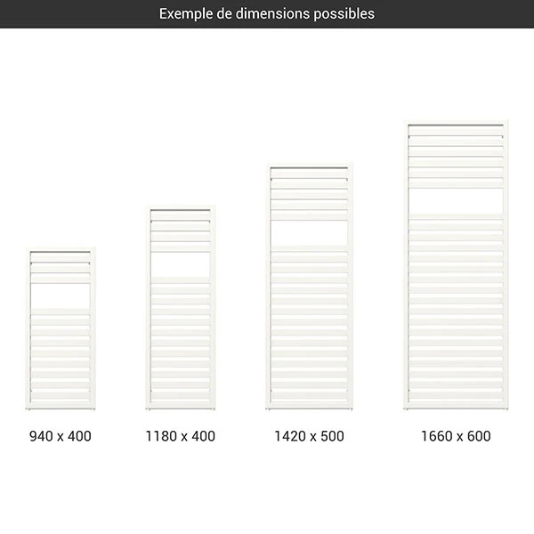 Sèche-serviette électrique Blanc - Raccordement à Droite - Lukka/E8B 4 Sèche-serviette électrique Blanc - Raccordement à Droite - Lukka/E8B – Image 2