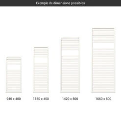 Sèche-serviette Chauffage Central - Blanc - Raccordement Au Centre - Lukka/ZXB -Sèche-Serviettes gamme seche serviettes lukka blanc 2