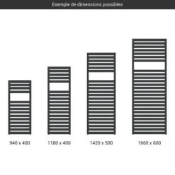Sèche-serviette Mixte Noir - Raccordement Au Centre Et à Droite - Lukka/Z8N 7 Sèche-serviette Mixte Noir - Raccordement Au Centre Et à Droite - Lukka/Z8N -Sèche-Serviettes gamme seche serviettes lukka noir 2