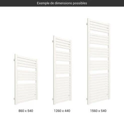 Sèche-serviette Chauffage Central - Blanc - Raccordement Au Centre - Mantis/ZXB 6 Sèche-serviette Chauffage Central - Blanc - Raccordement Au Centre - Mantis/ZXB -Sèche-Serviettes gamme seche serviettes mantis blanc 1