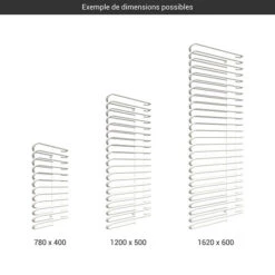 Sèche-serviette Design - Chauffage Central - Blanc - Michelle/YLB -Sèche-Serviettes gamme seche serviettes michelle blanc