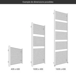 Sèche-serviette Chromé Mixte - Raccordement Aux Extrémités - Largeur 430mm - Mike/430/V2 7 Sèche-serviette Chromé Mixte - Raccordement Aux Extrémités - Largeur 430mm - Mike/430/V2 -Sèche-Serviettes gamme seche serviettes mike 430 chrome 1