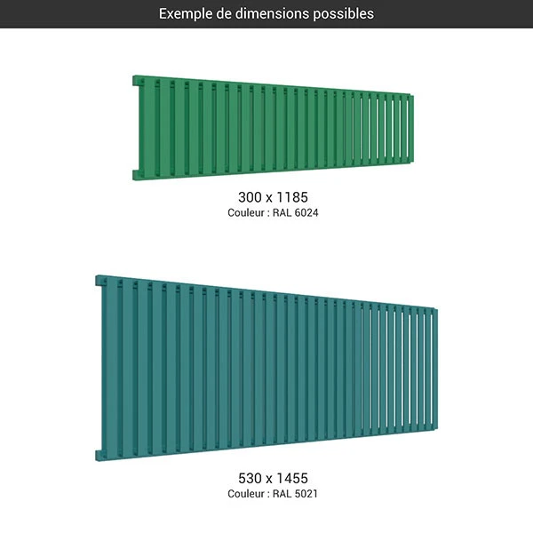 Sèche-serviette Horizontal - Chauffage Central - Couleur Au Choix - Raccordement à Gauche - Nemo/YL 4 Sèche-serviette Horizontal - Chauffage Central - Couleur Au Choix - Raccordement à Gauche - Nemo/YL – Image 2