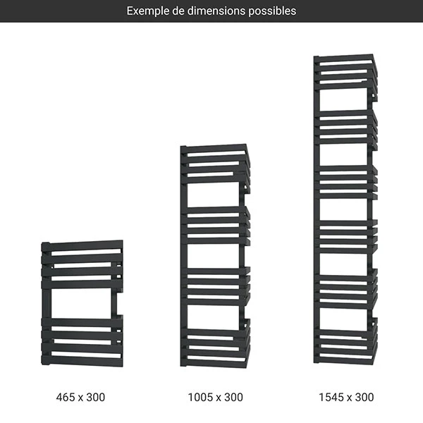 Sèche-serviette à Angle Sortant - Raccordement à Droite - Electrique - OUTC/E8N 4 Sèche-serviette à Angle Sortant - Raccordement à Droite - Electrique - OUTC/E8N – Image 2