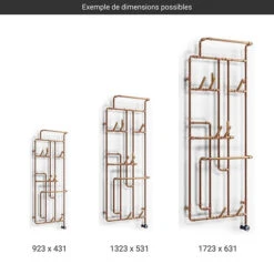 Sèche-serviette Design électrique - Raccordement à Droite - Pajak/E8 -Sèche-Serviettes gamme seche serviettes pajak electrique soa