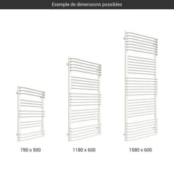 Sèche-serviette Mixte Blanc - Raccordement Au Centre Et à Droite - Pola/Z8B -Sèche-Serviettes gamme seche serviettes pola blanc 1