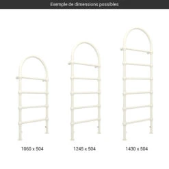 Sèche-serviette Chauffage Central - Raccordement Aux Extrémités - Blanc - Rétro S 6 Sèche-serviette Chauffage Central - Raccordement Aux Extrémités - Blanc - Rétro S -Sèche-Serviettes gamme seche serviettes retro s blanc