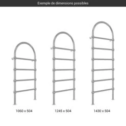 Sèche-serviette - Chauffage Central - Chromé - Rétro/S/CH 7 Sèche-serviette - Chauffage Central - Chromé - Rétro/S/CH -Sèche-Serviettes gamme seche serviettes retro s chrome