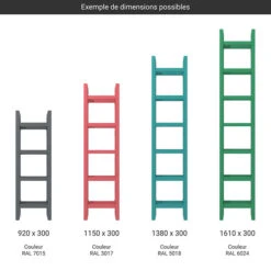 Sèche-serviette électrique - Couleur Au Choix - Raccordement à Droite - Stand/E8 -Sèche-Serviettes gamme seche serviettes stand couleur 1