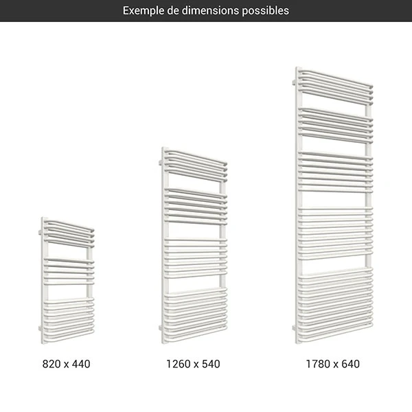 Sèche-serviette Mixte Blanc - Raccordement Au Centre Et à Droite - Tytus/Z8B 4 Sèche-serviette Mixte Blanc - Raccordement Au Centre Et à Droite - Tytus/Z8B – Image 2