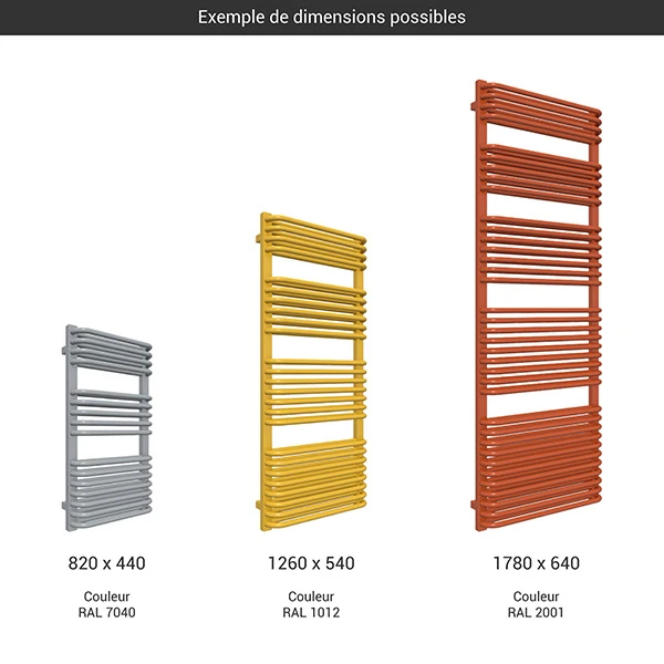 SSèche-serviette électrique - Couleur Au Choix - Raccordement à Droite - Tytus/E8 4 SSèche-serviette électrique - Couleur Au Choix - Raccordement à Droite - Tytus/E8 – Image 2