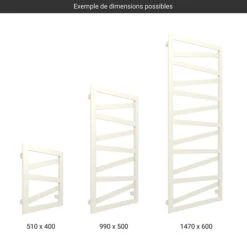 Sèche-serviette Chauffage Central - Blanc - Raccordement Aux Extrémités - Wind/SXB -Sèche-Serviettes gamme seche serviettes wind blanc 1