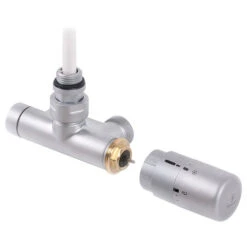 Kit Raccord Satiné V2MG - O1 Vanne + Tête: Départ/Retour Du Mur