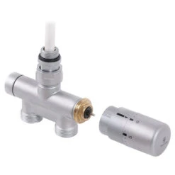 Kit Raccord Satiné V2 - Vanne Droite Avec Tube D'immersion + Tête : Départ/Retour Du Sol