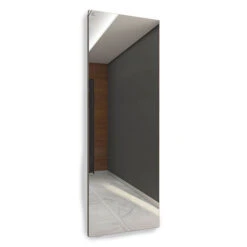 Sèche-serviette Miroir - Raccordement Au Centre Et à Droite - Mixte - Blanc - Case Slim/Z8B