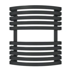 Petit Sèche-serviette électrique Noir - Raccordement à Droite - Kioto/E8N -Sèche-Serviettes petit seche serviette kioto noir 1