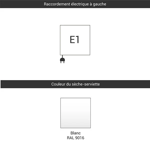 Sèche-serviette électrique - Blanc - Easy DW/E1B 5 Sèche-serviette électrique - Blanc - Easy DW/E1B – Image 3