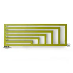 Sèche-serviette Horizontal Mixte - Couleur Au Choix - Raccordement à Gauche -Angus/Y2 -Sèche-Serviettes radiateur horizontal vert design angus y7